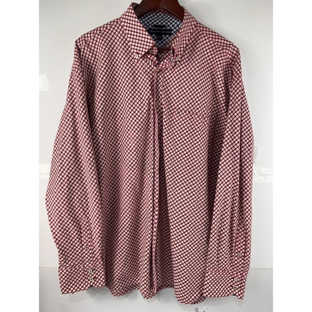 Tommy Hilfiger Mens XL Long Sleeve Button Up Collared Shirt
